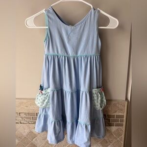 Matilda Jane Happy & Free “Mission Bay” Tiered Twirl Dress – Size 6